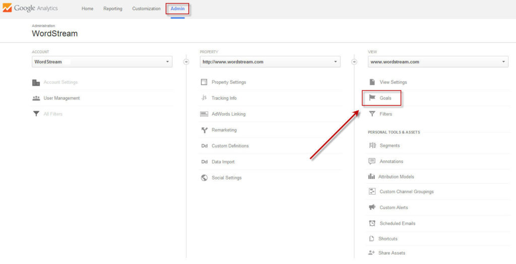 google-analytics-tips-admin-view